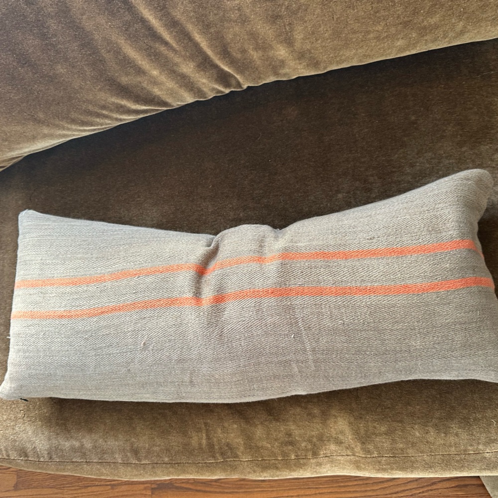 Restoration Hardware French Flour Sack Large Lumbar Pillow